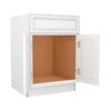 Charleston Linen Vanity Sink Base 2 Doors 1 False Drawer