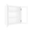 Charleston Linen Wall Open Frame Glass 2 Doors