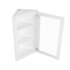 Charleston Linen Angle Wall Open Frame Glass Door