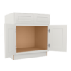 Craftsman Off-White Shaker Sink Base 2 Door 2 False Drawer Fronts