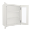 Craftsman Off-White Shaker Wall Open Frame Glass 2 Doors