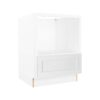 Craftsman White Shaker Microwave Base