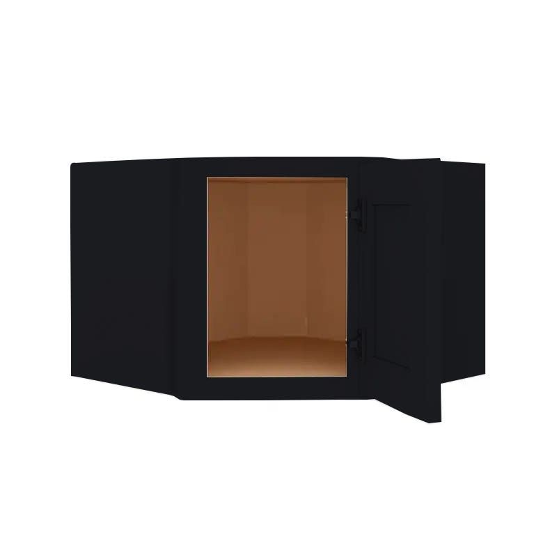 Craftsman Black Shaker Wall Diagonal Corner