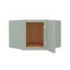 Craftsman Lily Green Shaker Wall Diagonal Corner