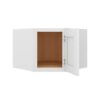 Craftsman White Shaker Wall Diagonal Corner