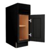Craftsman Black Shaker 1 Door 1 Drawer