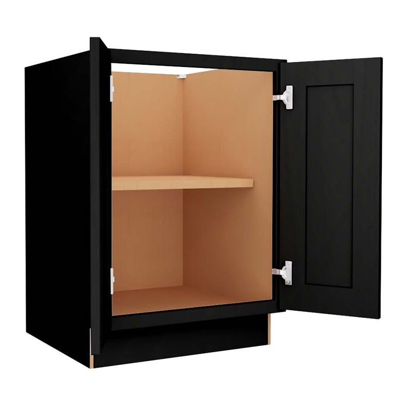 Craftsman Black Shaker Full Height Double Door