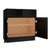 Craftsman Black Shaker Sink Base 2 Door 2 False Drawer Fronts