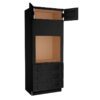 Craftsman Black Shaker Oven Cabinet