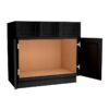 Craftsman Black Shaker Vanity Sink 2 Doors 2 Drawers 1 False