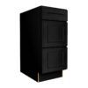 Craftsman Black Shaker Vanity Drawer Base 3 Drawer