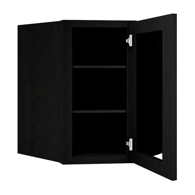 Craftsman Black Shaker Diagonal Open Frame Glass