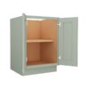 Craftsman Lily Green Shaker Full Height Double Door