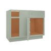 Craftsman Lily Green Shaker Blind Base Corner