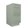 Craftsman Lily Green Shaker 3 Drawers