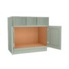 Craftsman Lily Green Shaker Vanity Sink 2 Doors 2 Drawers 1 False