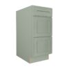 Craftsman Lily Green Shaker Vanity Drawer Base 3 Drawer