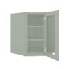 Craftsman Lily Green Shaker Diagonal Open Frame Glass