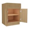 Craftsman Natural Shaker Sink Base 2 Door 1 False Drawer Front
