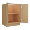 Craftsman Natural Shaker Full Height Double Door