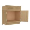Craftsman Natural Shaker Vanity Sink Base 2 Doors 2 False Drawers