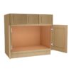 Craftsman Natural Shaker Vanity Sink 2 Doors 2 Drawers 1 False