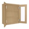 Craftsman Natural Shaker Wall Open Frame Glass 2 Doors