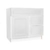 Craftsman White Shaker Vanity Sink Drawer Right