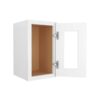 Craftsman White Shaker Open Frame Glass 1 Door