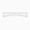 Craftsman White Shaker Valance
