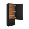 Craftsman Black Shaker Countertop Wall Cabinet 1 Door