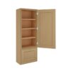 Craftsman Natural Shaker Countertop Wall Cabinet 1 Door