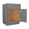 Grey Shaker Elite Vanity Sink Base 2 Doors 2 False Drawers