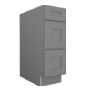 Grey Shaker Elite Vanity Drawer Base 3 Drawer