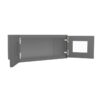 Grey Shaker Elite Open Frame Glass 2 Doors