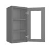 Grey Shaker Elite Wall Open Frame Glass 1 Door