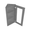 Grey Shaker Elite Angle Wall Open Frame Glass Door