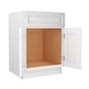 Key Largo White Sink Base 2 Door 1 False Drawer Front