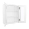Key Largo White Wall Open Frame Glass 2 Doors
