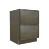 Mocha Slim Shaker 2 Drawers