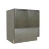 Mocha Slim Shaker Microwave Base with Door