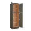 Mocha Slim Shaker Utility Cabinet 2 Doors