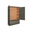 Mocha Slim Shaker Countertop Wall Cabinet 2 Doors