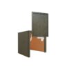 Mocha Slim Shaker Wall Angle Glass
