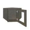 Mocha Slim Shaker WDC2412BGFI - Wall Diagonal Beveled Glass Door with Finished Interior