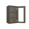 Mocha Slim Shaker Wall Open Frame Glass 1 Door
