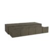 Mocha Slim Shaker Wall Spice Drawer Cabinet 30" x 6"