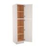 Slim Shaker Alabaster Utility Cabinet 1 Door