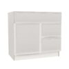 Slim Shaker Alabaster Vanity Sink Drawer Right