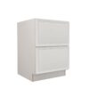 Slim Shaker Alabaster Vanity Drawer Base 2 Drawer